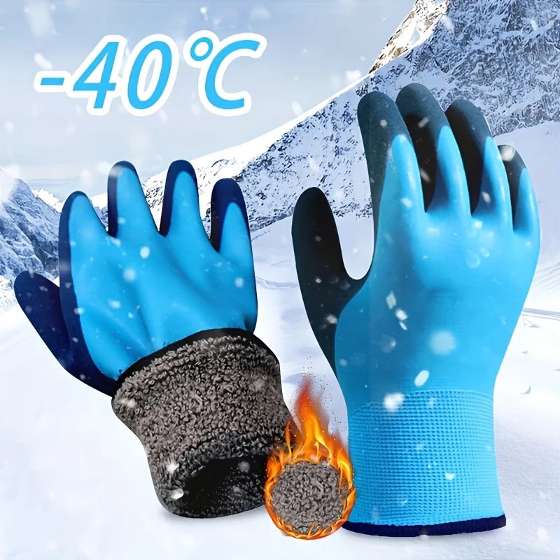 Men's Cold and Waterproof Winter Work Gloves